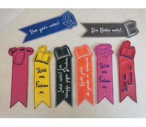 Stickserie ITH - Lesezeichen Bücher Liebe